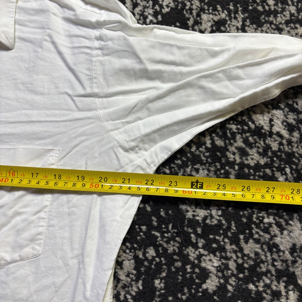 Vintage 60s Arrow Gordon Oxford Shirt Mens White Cotton Button Down USA Made - Picture 7 of 8